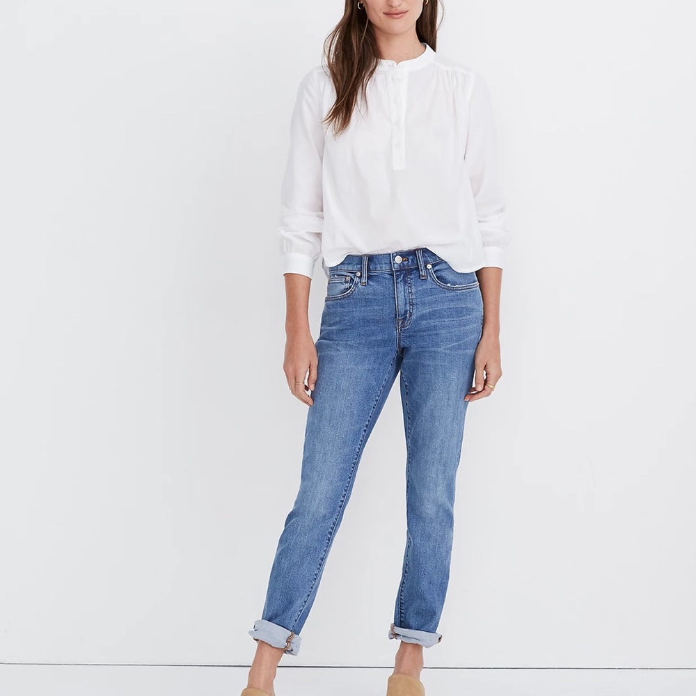 Madewell The Slim Boyjean in Willowbrush Wash
